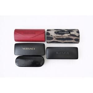 Designer Eyeglass Case Bundle Versace Valentino Dolce Gabbana Fendi Ralph Lauren